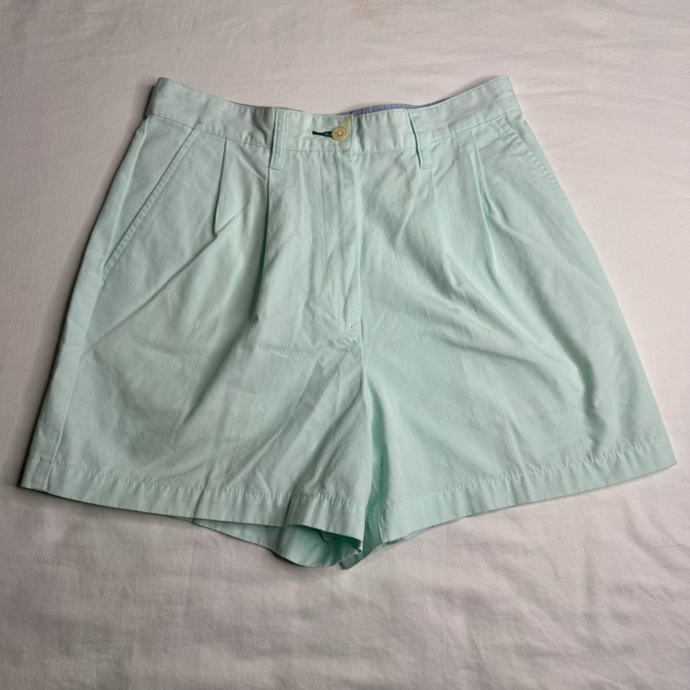 Tommy Hilfiger Mint Green High Waisted 4.5 Inch Inseam Shorts Womens Size 8